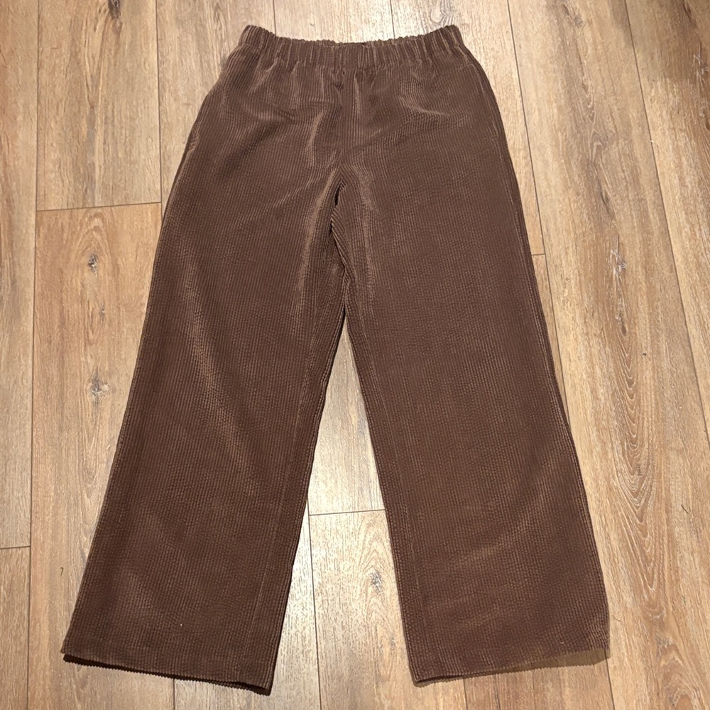 Urban Outfitters Brown Wide Leg Corduroy Pants